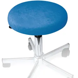 Hockerbezug aus Frottee aqua für Hocker Ø 40 bis 45 cm