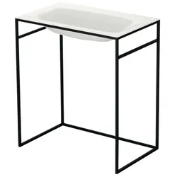 Freistehender Waschtisch „BetteLux Shape“ 100 × 49,5 × 12 cm in Edelweiß
