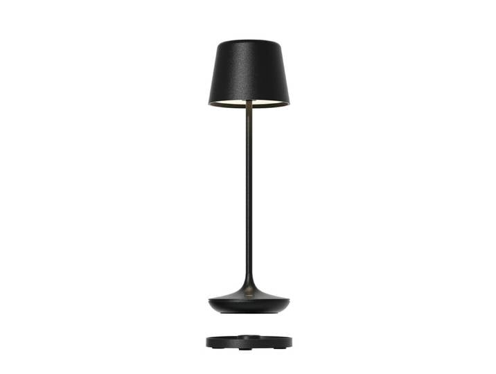 LED-Tischleuchte Bari Leonardo schwarz, 25 cm