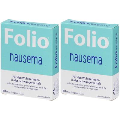 2x Folio nausema Dragees 2x60 St