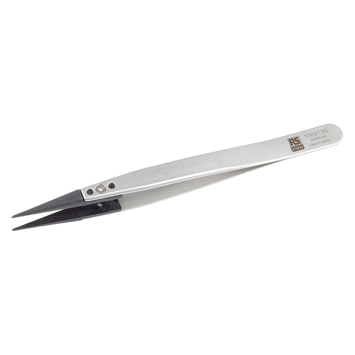 RS PRO Plastic replaceable tip tweezers 130mm. (1369730)