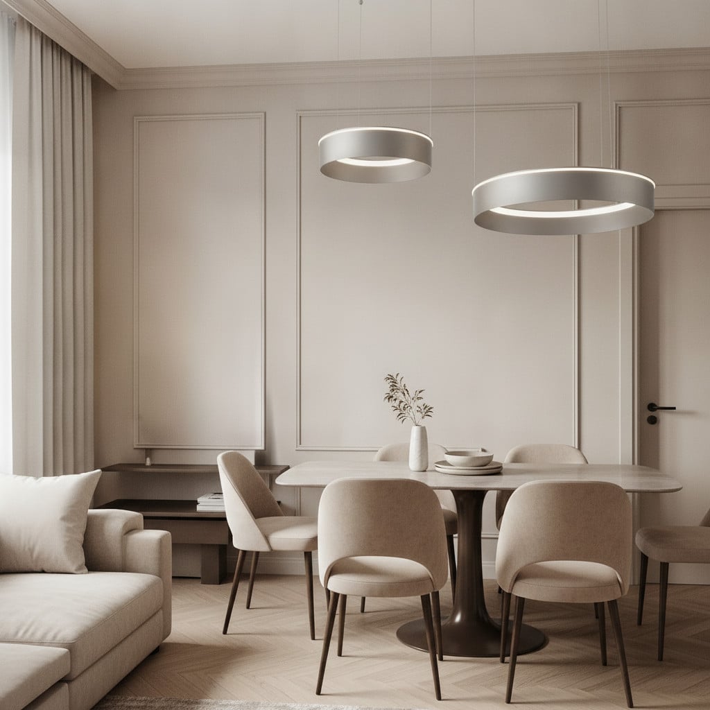 Lyora Moderne Dubbele Hanglamp Zilver