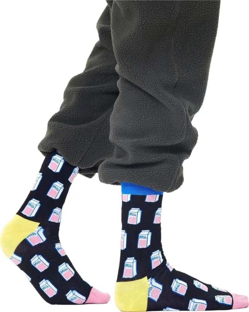 Calcetines Happy Socks Con Estampado De Fantasmas Negro M Unisex