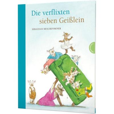 Märchen-Parodien 2: Die verflixten sieben Geißlein, Gebundene Ausgabe von Sebastian Meschenmoser, Thienemann in der Thienemann-Esslinger Verlag GmbH,