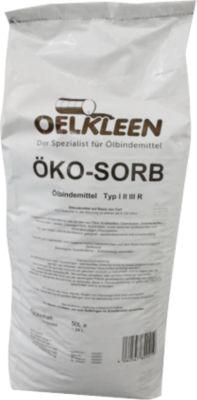 Oel-Kleen Öko-Sorb Bindemittel, Typ R/W, ölbindend, auf Torfbasis, Körnung 22, für Straße & Wasser, bei Leckagen und Verschüttungen, 50 Liter