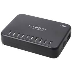 LVSUN 120W Smart 10-Port USB Ladestation 120 W 10x USB-A Schwarz Innenbereich LS-10U24F-AE