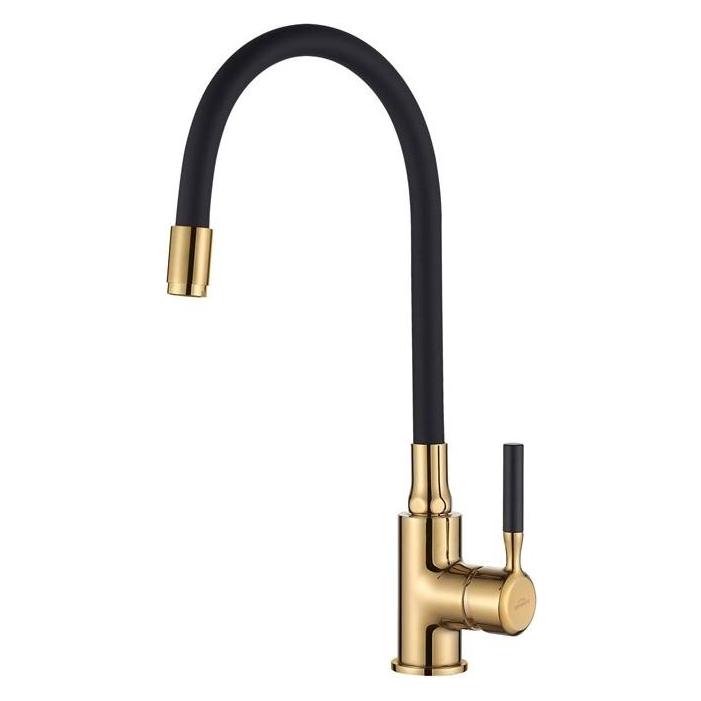 Invena Kitchen Mixer Glamour Flexblack/Gold (BZ-02-L17-V)