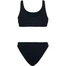 BRUNOTTI Kinder Bikini Myla-Rib Girls Bikini, Größe 128 in Schwarz Schwarz