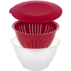 WESTMARK Olympia Schüssel 4,4 l transparent/rot
