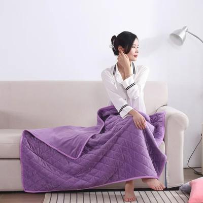 Uplift Essentials Portable USB Electric Heated Throw Blanket & Wearable Warm Shawl purple 30 In X 47 In Standard