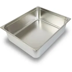 VERTES GN Behälter 2/1 Gastro Norm (Edelstahl, 200mm Tief ohne Deckel, Hygienisch, Rostfrei, Kratzfest, Temperaturbeständig von -40° bis +300°C)