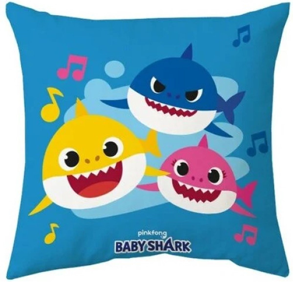 Baby Shark sierkussen voor kinderen, 40 x 40 cm