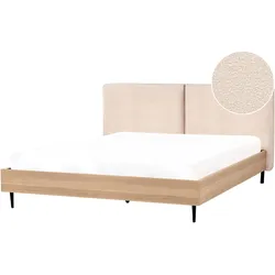 BETT mit Lattenrost 180x200 cm Beige Limanton