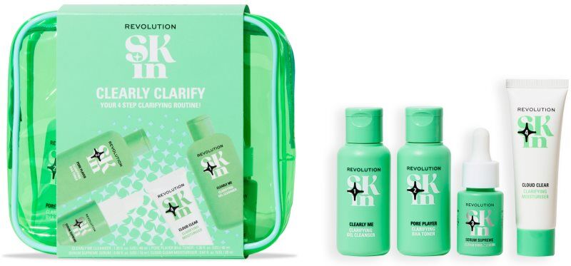 Revolution Skincare Clearly Clarify 4 Step Starter Kit gift set for the face