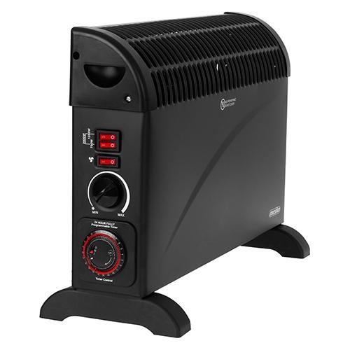 Mesko MS 7741b Convector heater with timer and turbo fan (2000 W) (MS 7741 black)