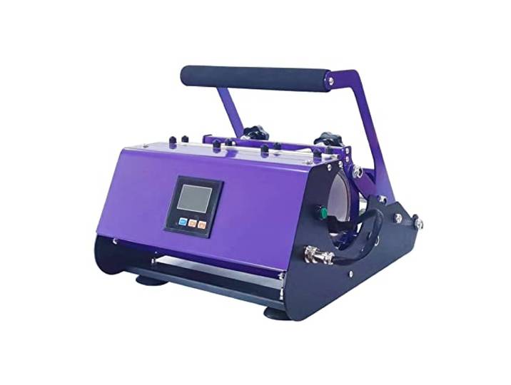 Heißprägepresse, 20z / 30z Tragbare Tasse Personalisierte Logo Cup Maschine 11 Unzen Becher Sublimation Multifunktions-Backbecher-Maschine(Purple)
