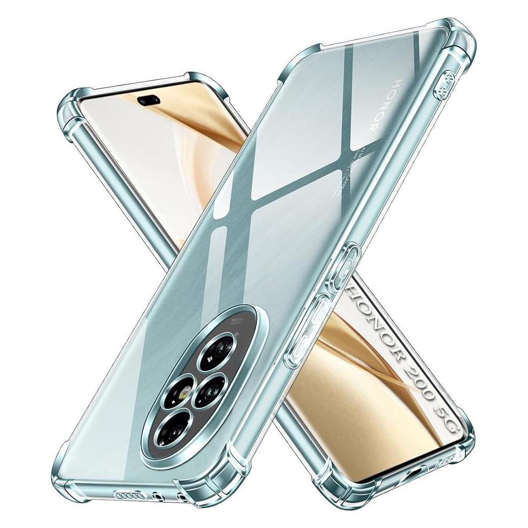 Techsuit - Shockproof Clear Silicone - Honor 200 - Clear (Honor 200) (56354553)