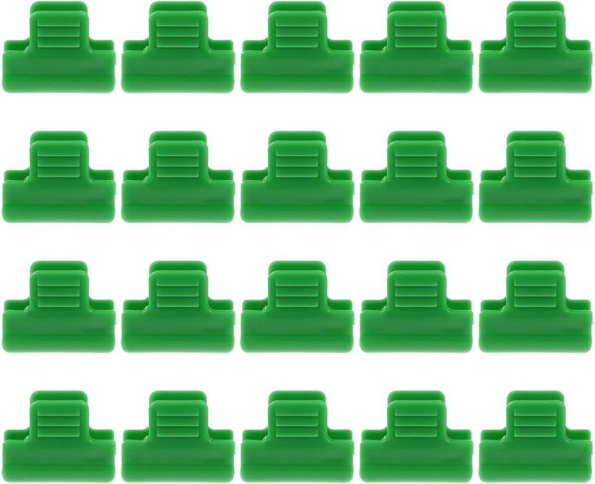 40 stuks Groene Plastic Kas Klemmen voor Tuinbescherming