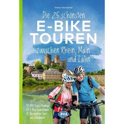 BVA Die 25 schönsten E-Bike Touren zwischen Rhein, Main und Lahn, Taschenbuch von Otmar Steinbicker, KOMPASS Freytag & Berndt, 978-3-96990-212-7