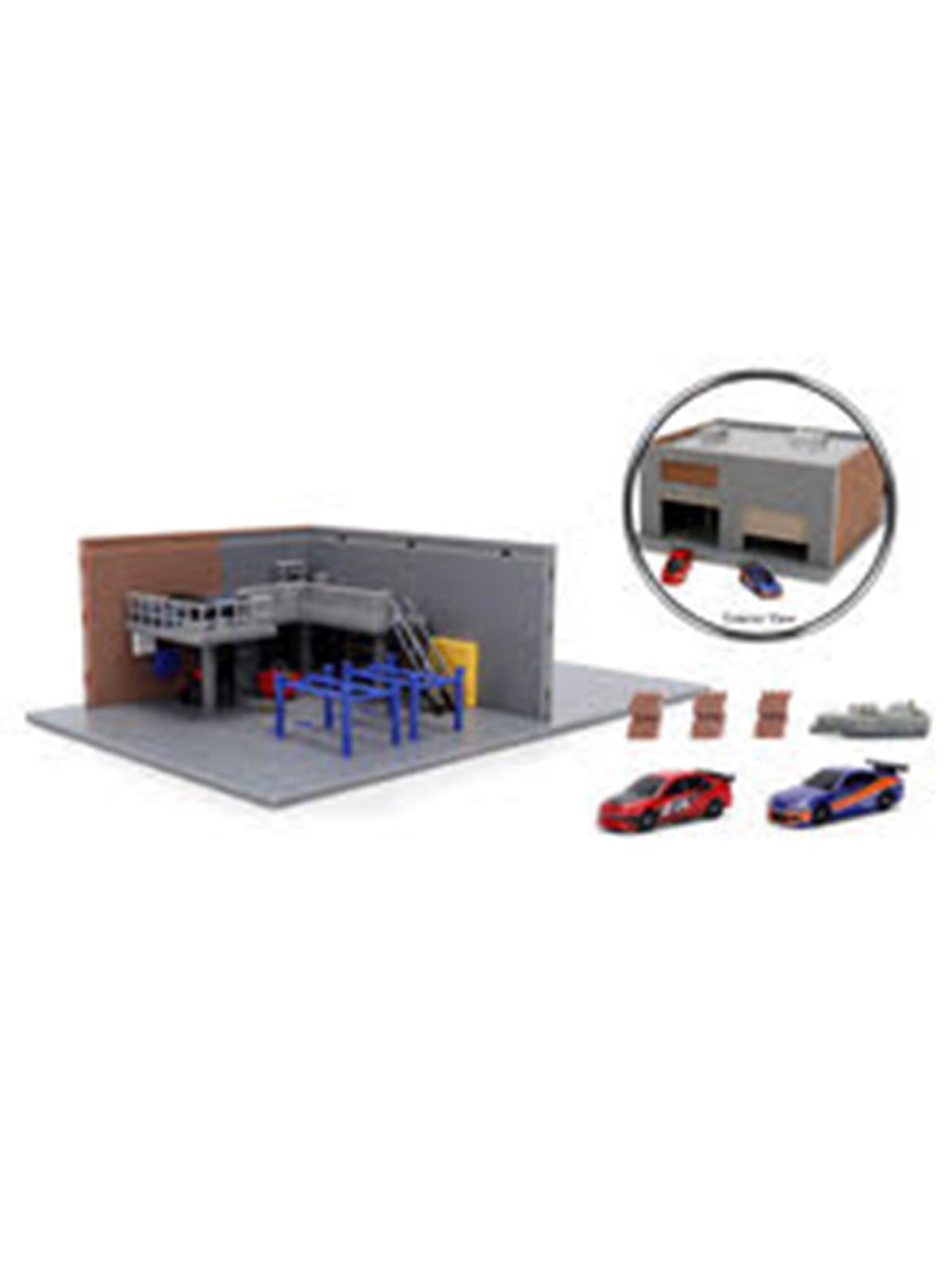 Jada Toys - Fast & Furious Nano Han's Garage Diorama