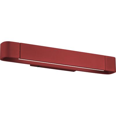 LED Wandleuchte "BOX", rot (indischrot), 1, H: 9cm, 1 Stk., HELL HÖLLISCH GUTES LICHT, Leuchten, Ein/Aus-Schalter, LED Wandleuchte