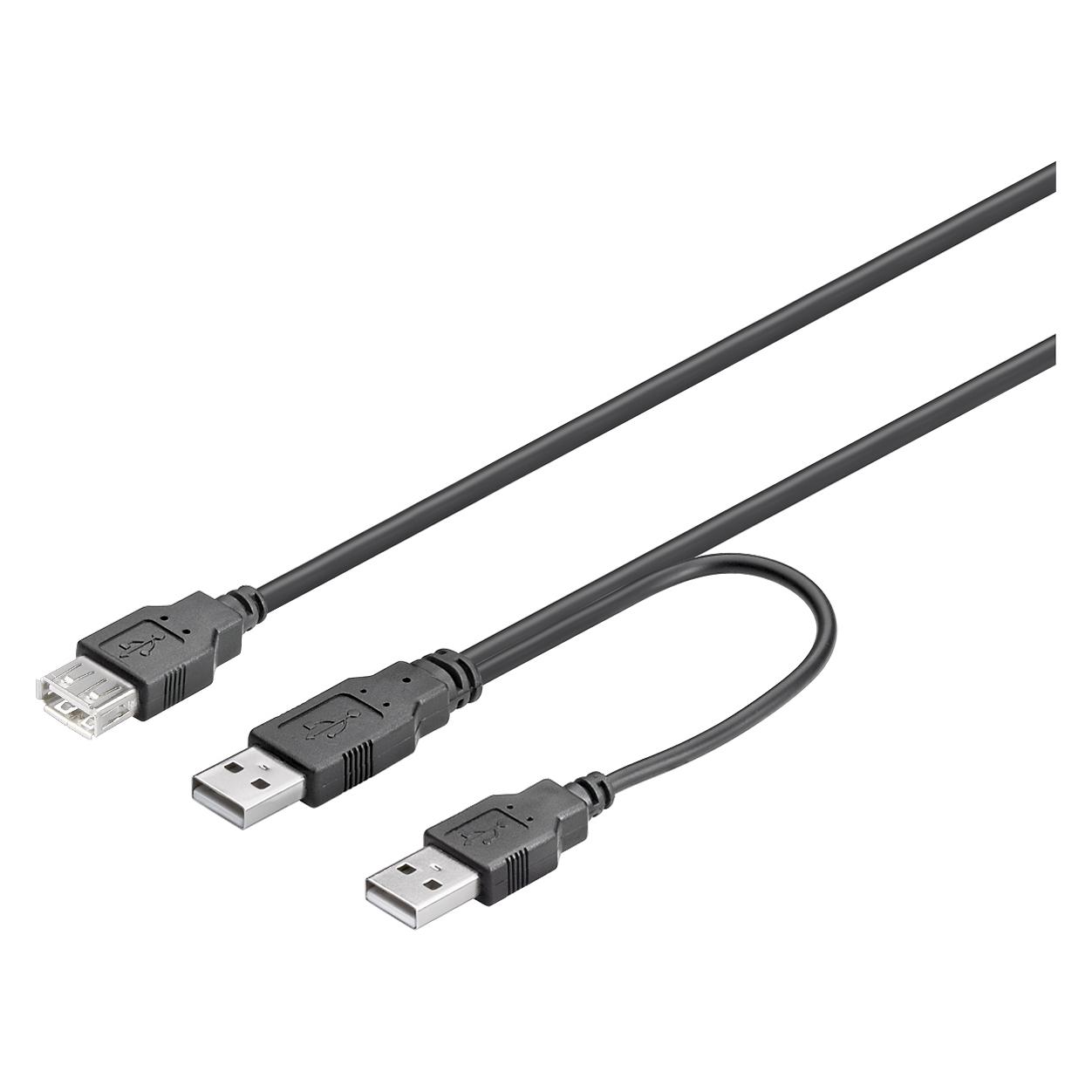 Deltaco USB2-16 - USB-kabel - USB til (0.30 m, USB 2.0, 5 W) (USB2-16)