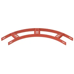 OBO 7098500 Bogen 90° mit Trapez-Sprosse B81mm, St, SG
