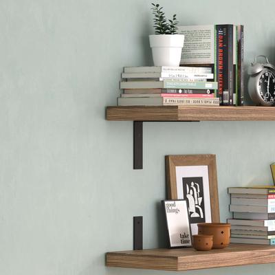 Wallniture Cervo 60 in x11.25 in Rustic Floating Shelves for Wall - 2 Pcs - Burnt