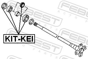 Febest Lager, Antriebswelle Kit-Kei Für Mazda Suzuki