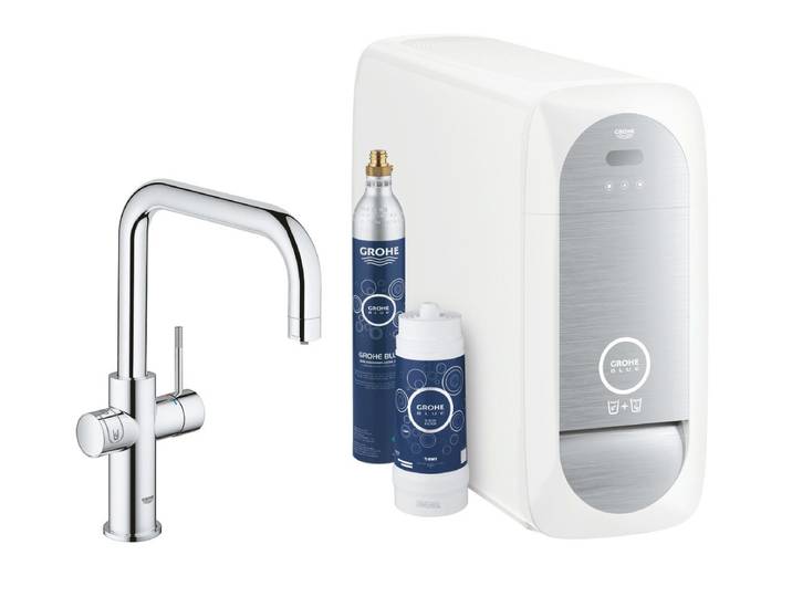 Grohe Küchenarmatur Blue Home Starter Kit, U-Auslauf, chrom (31456001)