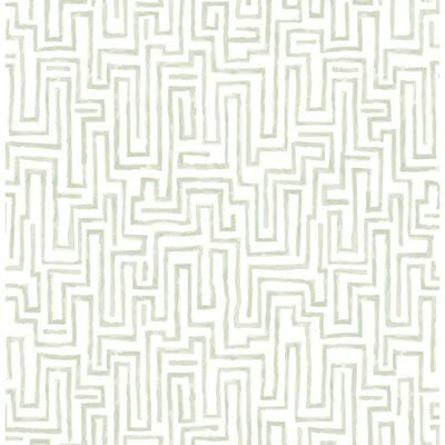 A-Street Prints Ramble Sage Geometric Wallpaper
