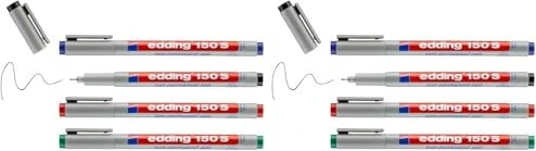 edding 150 Folienstifte-Set farbsortiert non-permanent 4 St.