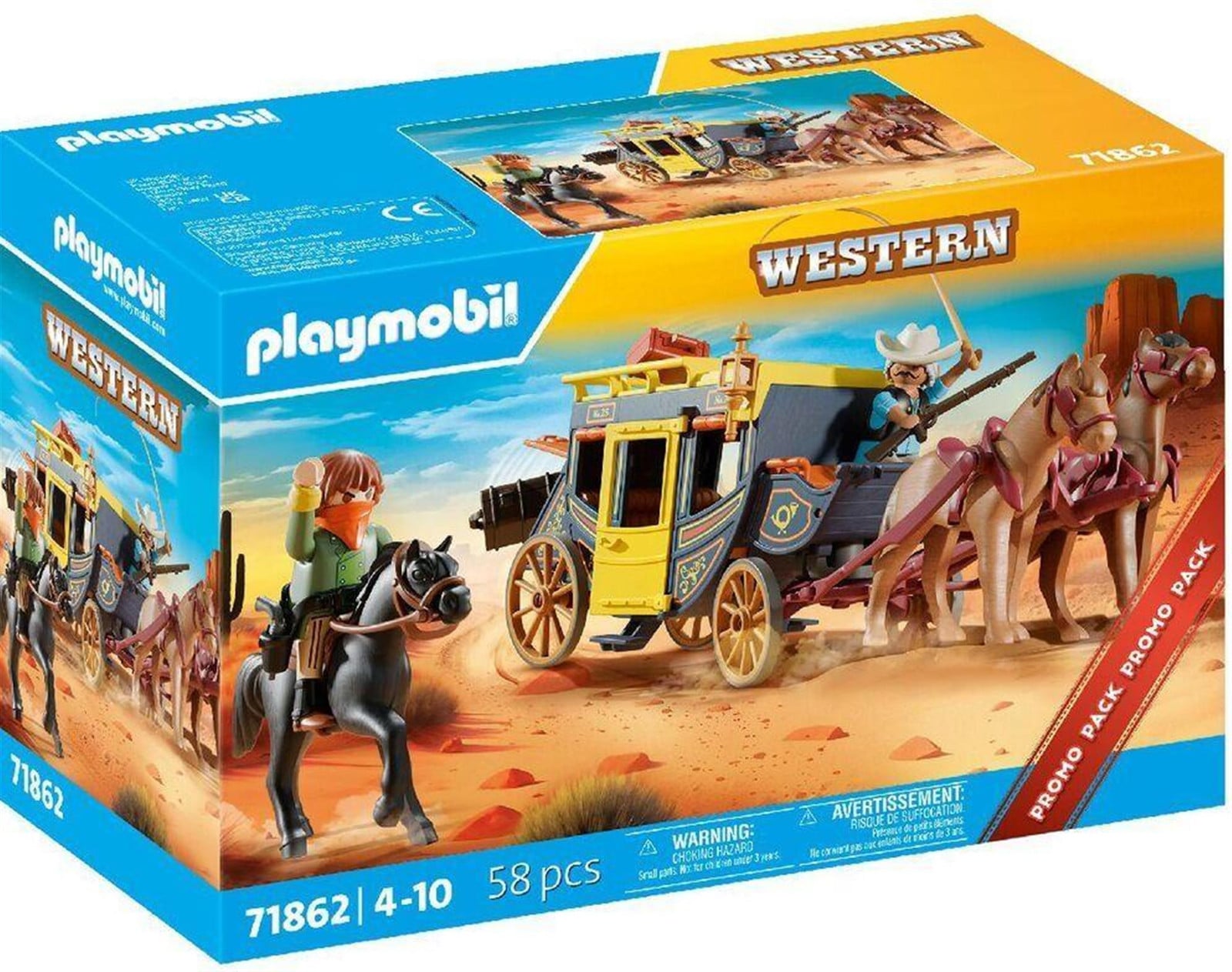Playmobil 71862 Stagecoach Robbery in the Wild West Promo Pack - 58 stuks