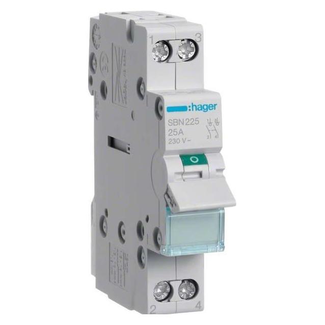 Hager HAG SBN225 Ausschalter 25A 2S 400V AC 1P (SBN225)