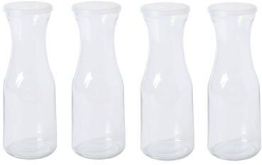 Gibson Home 1 Liter 4-Piece Set Carafe Glassware with PP Lid