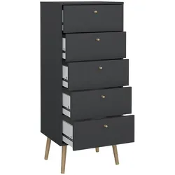 Ebuy24, Kommode + Sideboard, Kommode Bodo (51 x 40 x 121 cm)