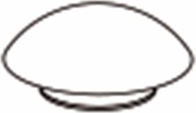 Pressalit Couvercle tampon A4075 rond, gris, pour siège WC Sway D