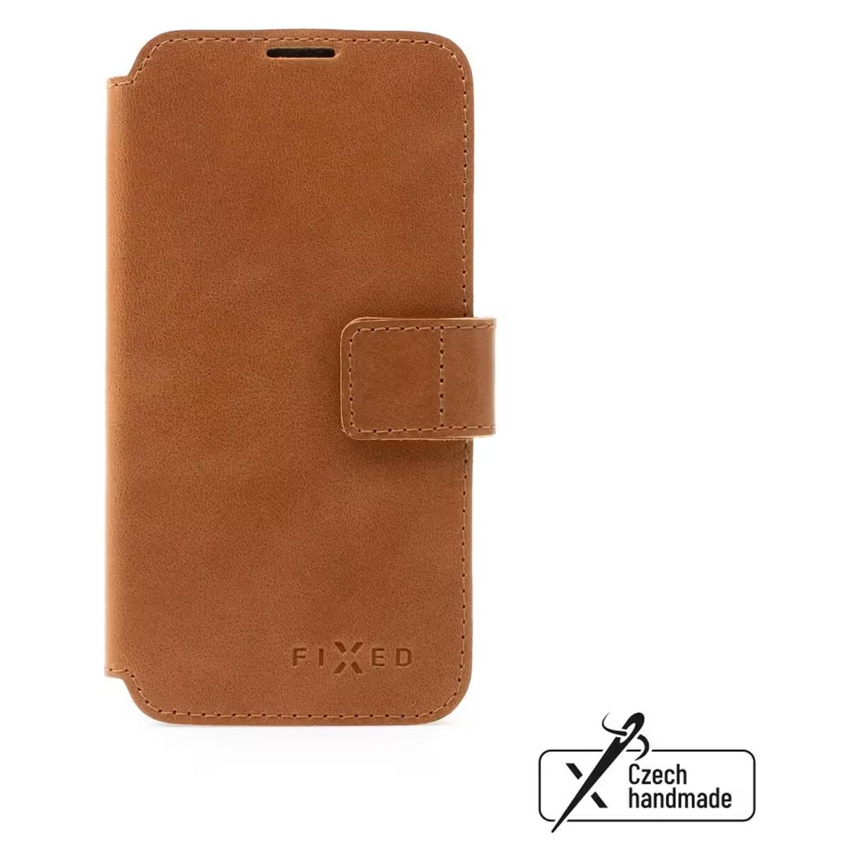 Fixed ProFit Leder-Büchertasche für Apple iPhone 14 Pro, braun (Apple iPhone 14 Pro) (FIXPFIT2-930-BRW)