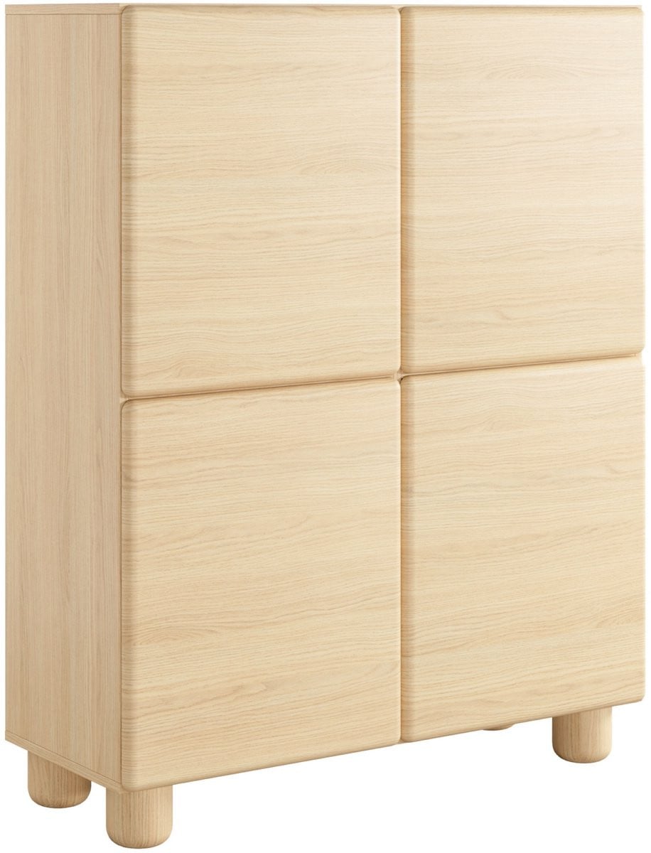 Selsey Lomo Hoge commode eiken breedte: 100 cm