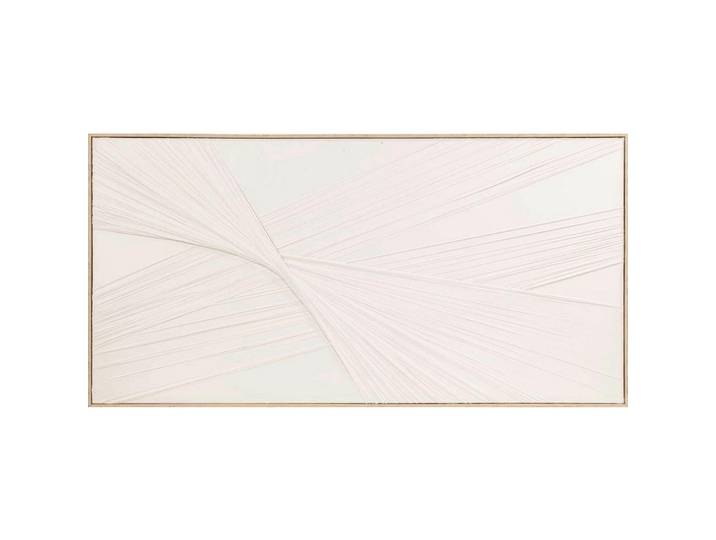 Leinwandbild, Weiss, Holz, rechteckig, 140x70x4.5 cm, handgemalt, Bilder & Rahmen, Bilder, Wandbilder