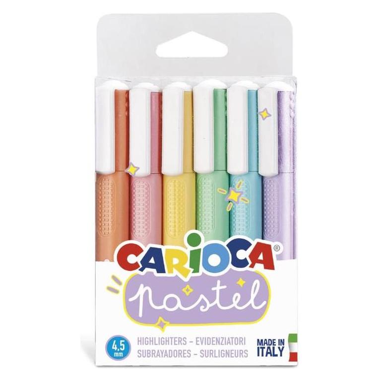 Carioca Textmarker Pastell 6 Farben (6x) (346048)