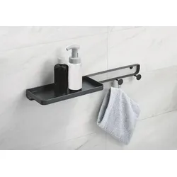 Kleine Wolke Hakenleiste Framework Shelf Schwarz M/ 12x50,4x5,2 cm