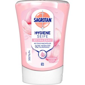 Sagrotan Seife No-Touch Cashmere & Rosenduft, Flüssigseife, Nachfüller, antibakteriell, 250ml