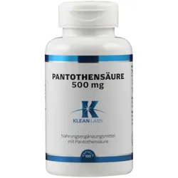 KLEAN LABS PANTOTHENSAEURE 500mg 100 St Kapseln