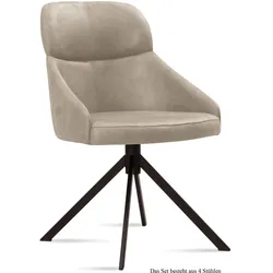 ESSZIMMERSTUHL (4er-Set) Deanna 52x82x63 Schwarz/Natur