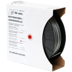 Slurf Bremszugaußenhülle 50 m silber