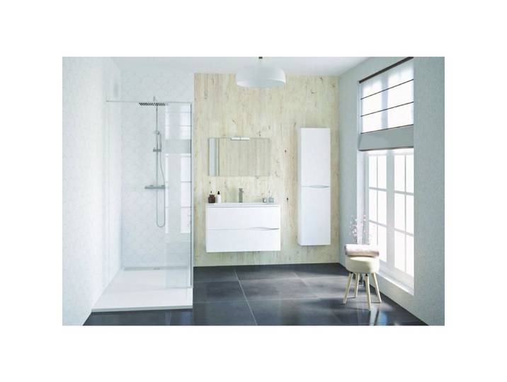 ONDEE ZEN Colonne salle de bain à suspendre 2DOO - L40cm - Blanc - Livré monté