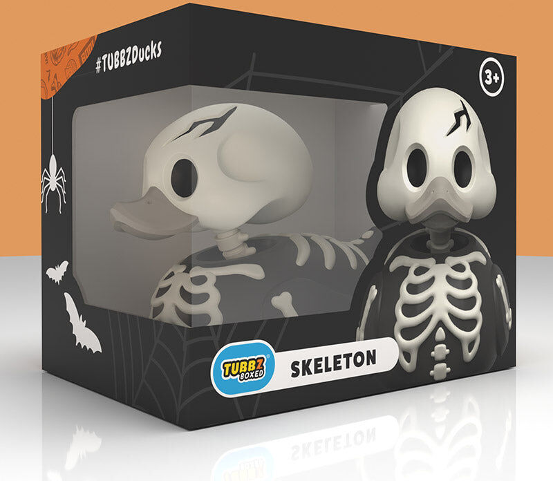 Halloween Skeleton Glow-in-the-Dark TUBBZ Boxed Edition by Numskull Designs, 9 cm Tall Collectible