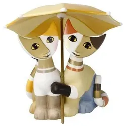 Goebel, Deko Figuren + Skulpturen, Rosina Wachtmeister Katzen Amici sotto l ombrello