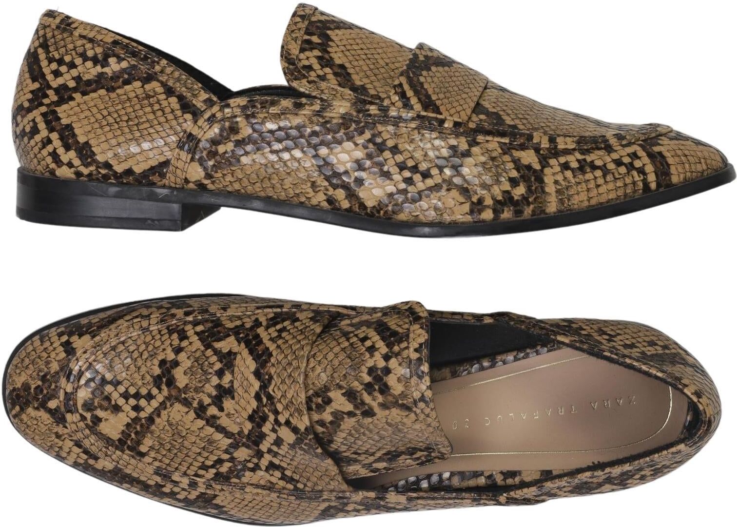 Zara Damen Halbschuh, Braun, Gr. EU 39, kein / Etikett - Second Hand